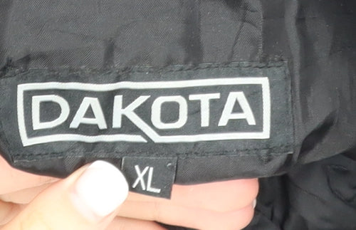 Dakota Men’s Black XL Puffer Jacket Nylon Winter Outdoor Full Zip