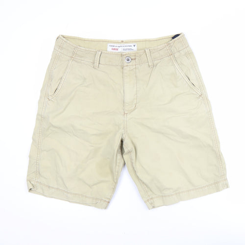 American Eagle Outfitters Men's Beige Chino Shorts Size 33 Classic Fit