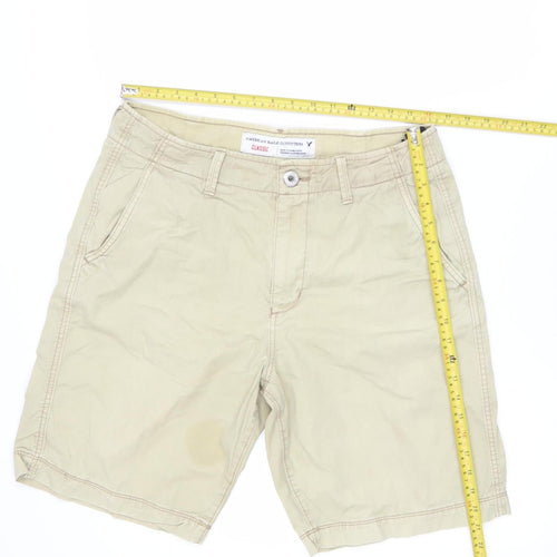 American Eagle Outfitters Men's Beige Chino Shorts Size 33 Classic Fit