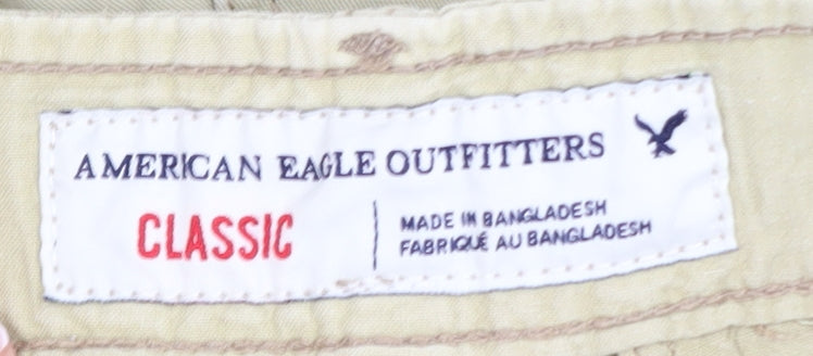 American Eagle Outfitters Men's Beige Chino Shorts Size 33 Classic Fit