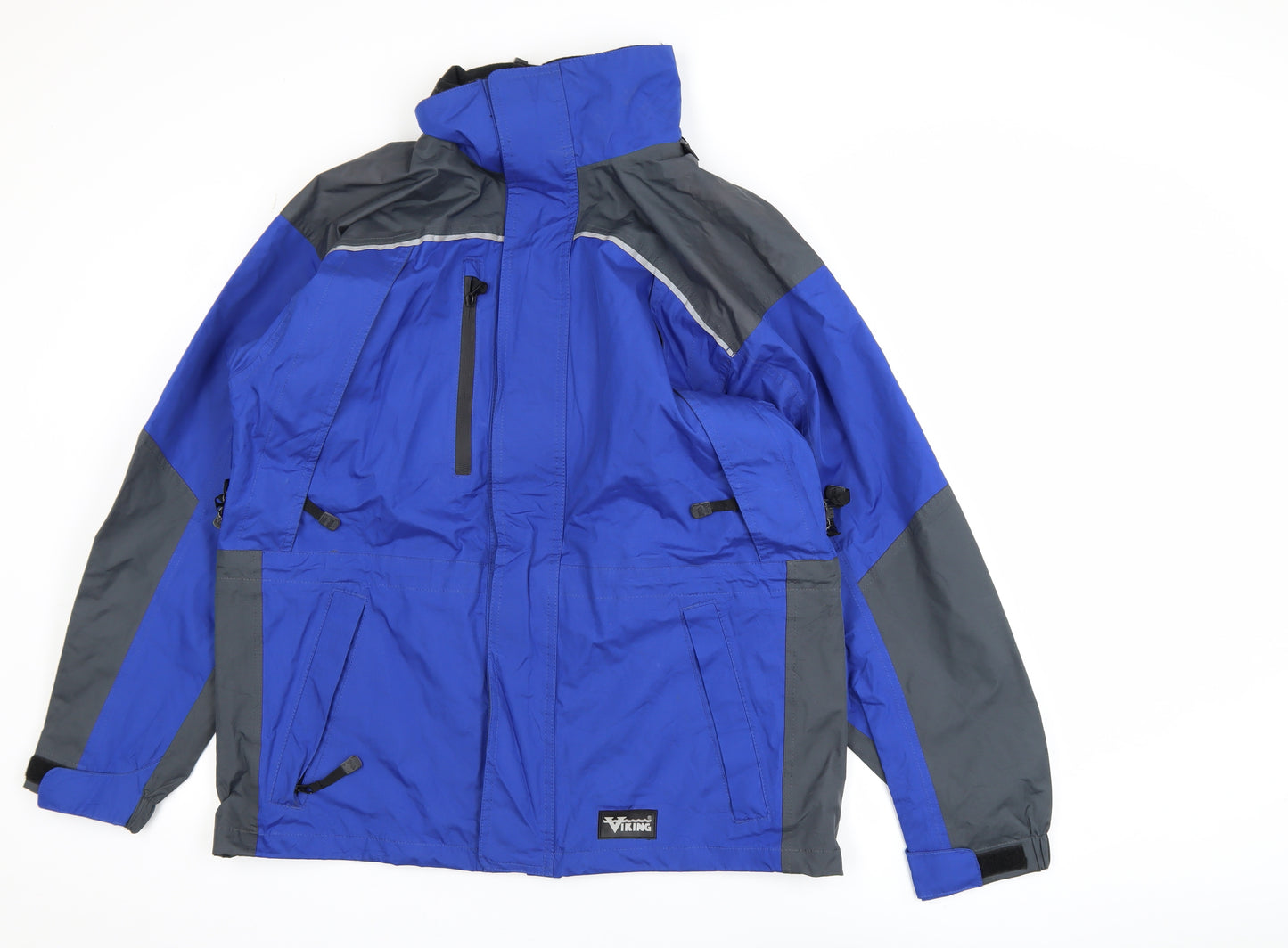 Viking Mens Blue Waterproof Tempest II Rain Coat Jacket M