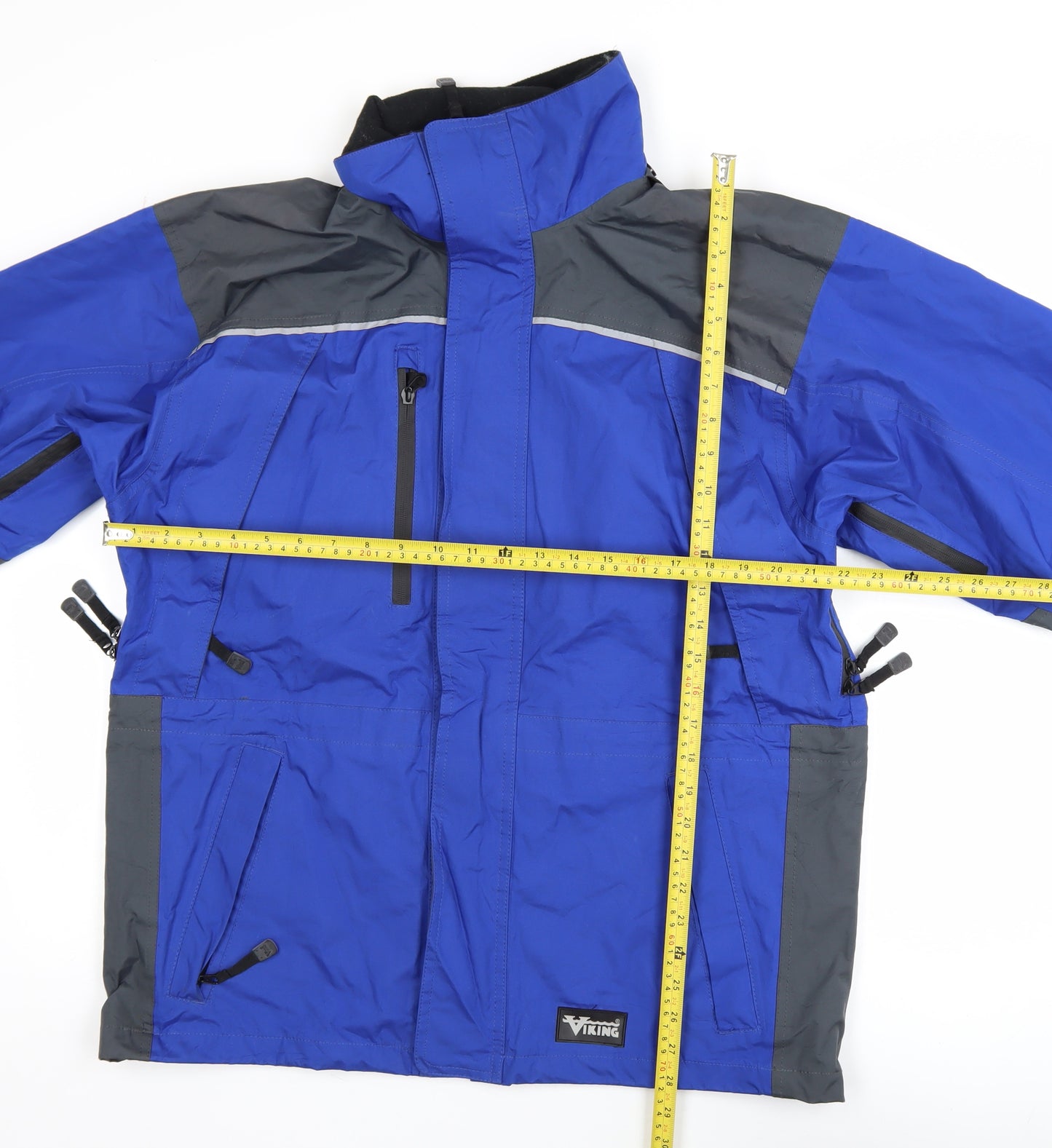 Viking Mens Blue Waterproof Tempest II Rain Coat Jacket M