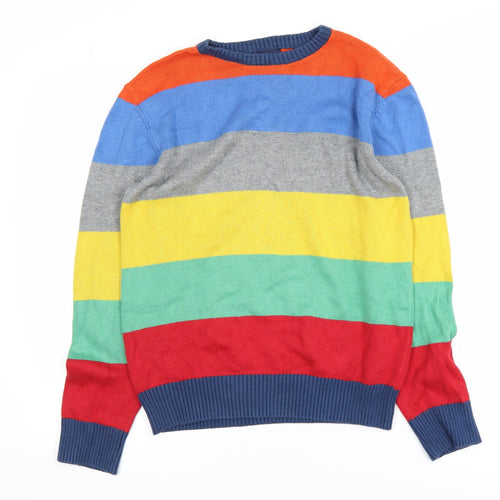 Gap Kids Boys Multicoloured Striped Pullover Sweatshirt XXL (14-16)