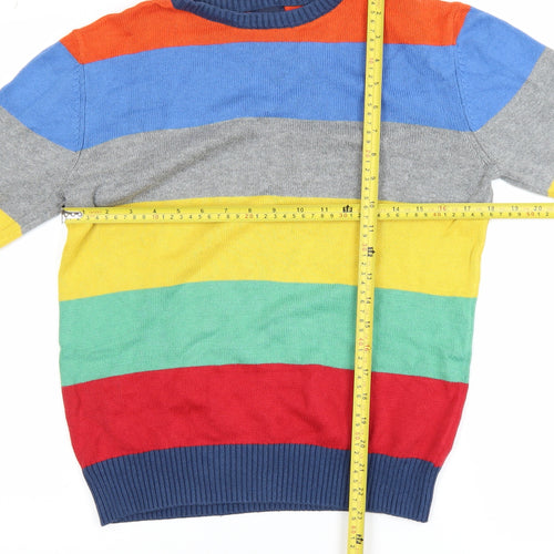Gap Kids Boys Multicoloured Striped Pullover Sweatshirt XXL (14-16)