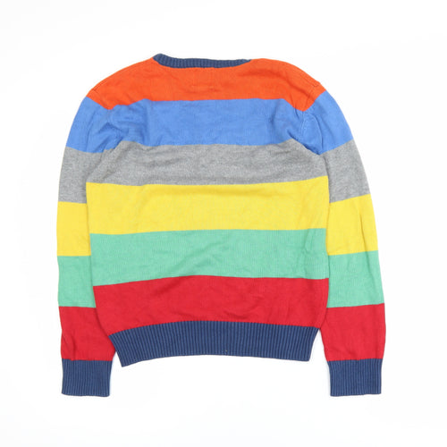 Gap Kids Boys Multicoloured Striped Pullover Sweatshirt XXL (14-16)