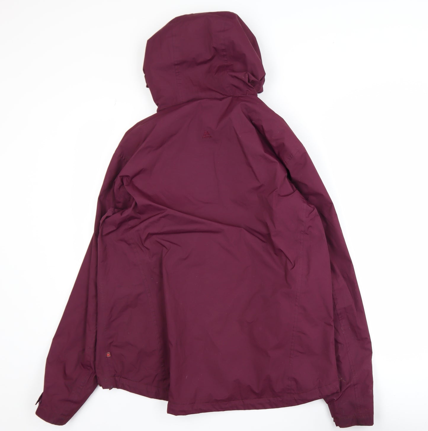 One Valley Women's Burgundy Hooded Waterproof Jacket M/L