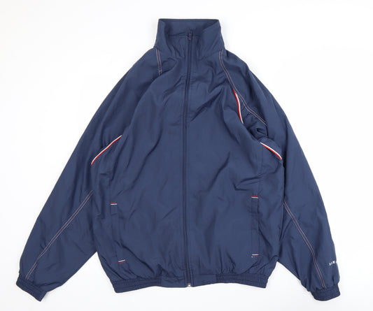 No Problem Sportswear Men's Blue L Windbreaker Jacket