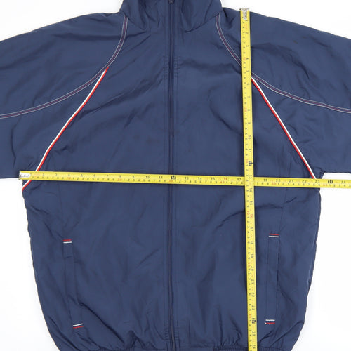 No Problem Sportswear Men's Blue L Windbreaker Jacket