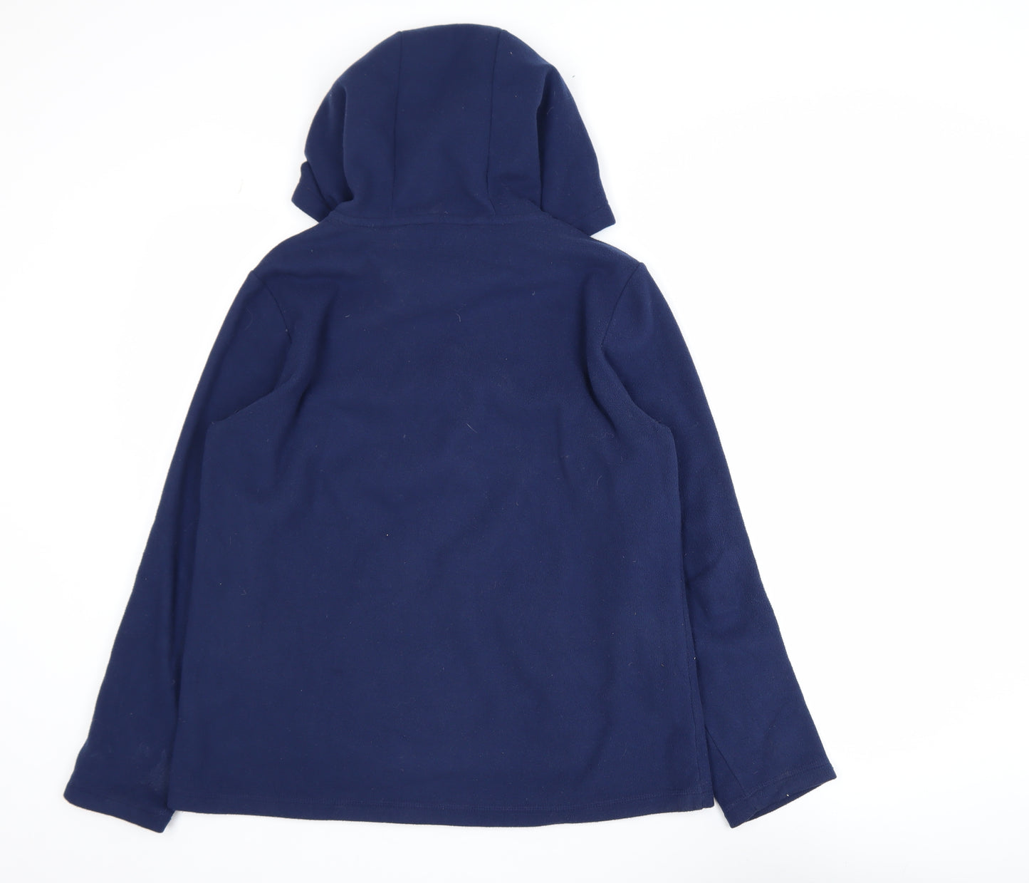 Lands' End Men's Navy Blue Fleece Pullover Hoodie Size M