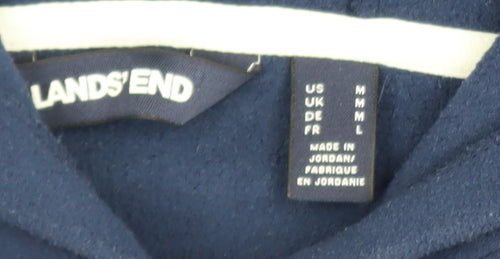 Lands' End Men's Navy Blue Fleece Pullover Hoodie Size M