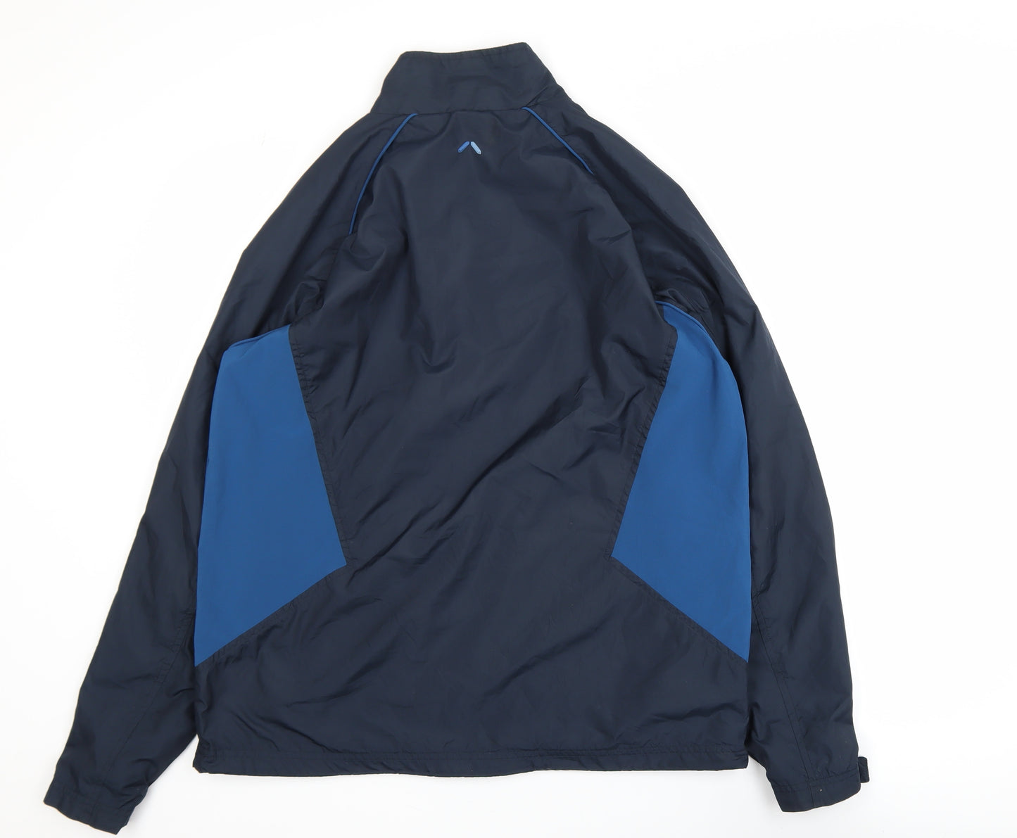 Aureus Mens Blue 1/4 Zip Lightweight Windbreaker Jacket Size M