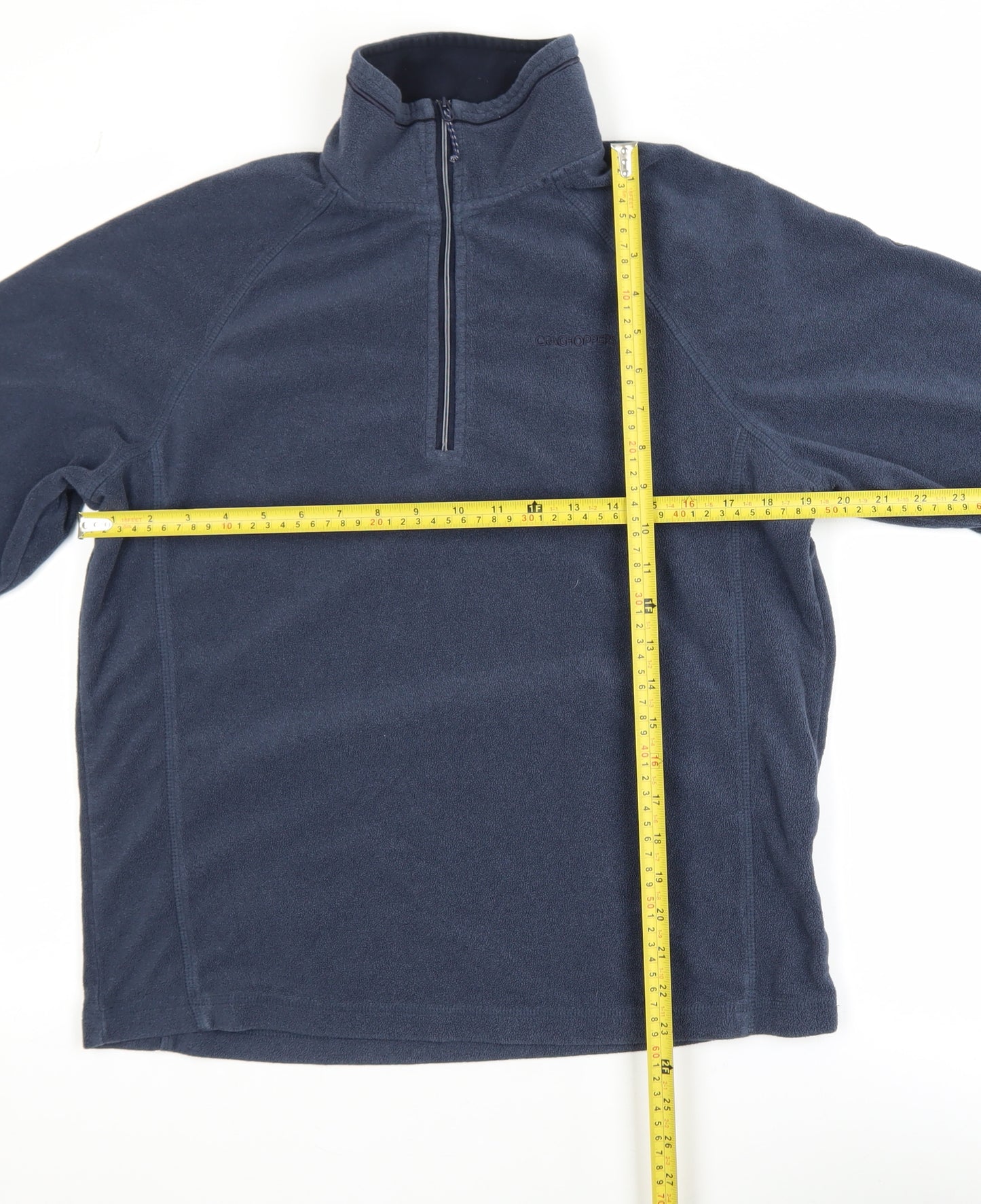 Craghoppers Men's Blue Fleece 1/2 Zip Windbreaker Jacket Size S
