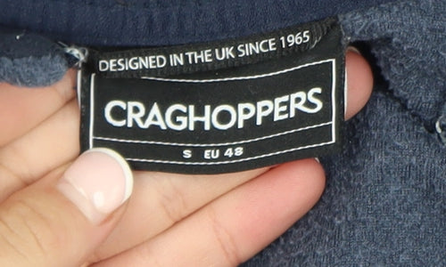 Craghoppers Men's Blue Fleece 1/2 Zip Windbreaker Jacket Size S