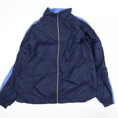 Sideout Men's Blue M Windbreaker Lightweight Full Zip Jacket