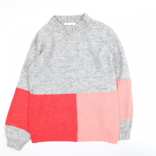 Next Womens Multicoloured Chunky Knit Pullover Jumper XS