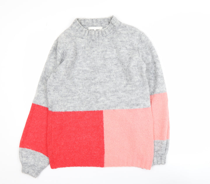 Next Womens Multicoloured Chunky Knit Pullover Jumper XS