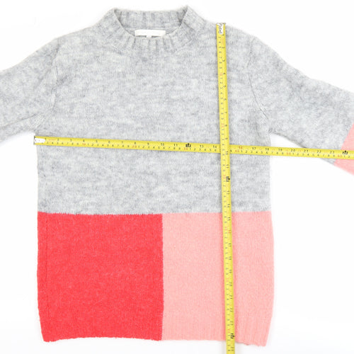 Next Womens Multicoloured Chunky Knit Pullover Jumper XS