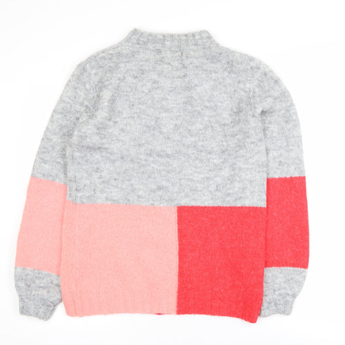 Next Womens Multicoloured Chunky Knit Pullover Jumper XS