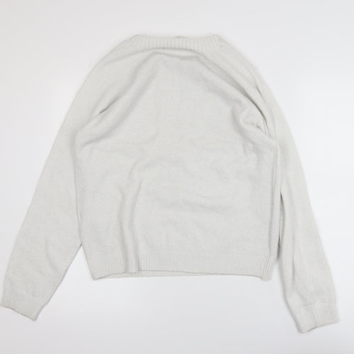 Vero Moda Women White Small Pullover Jumper Polyester Blend