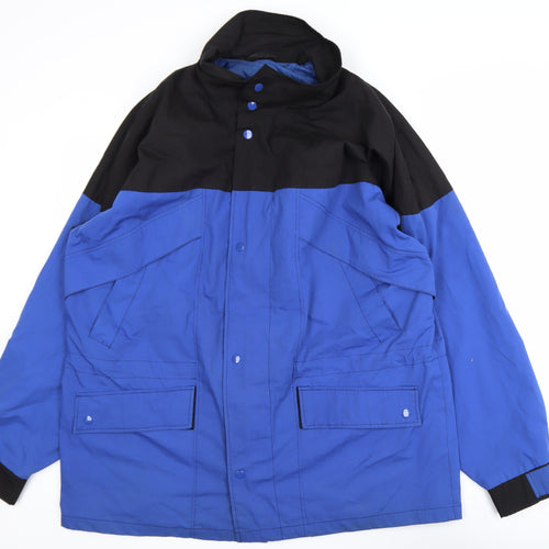 Northern Climate Men's Blue L Parka Jacket Polyester Cotton Winter Coat