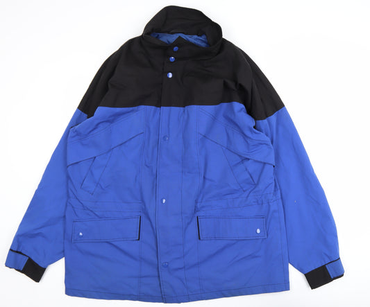 Northern Climate Men's Blue L Parka Jacket Polyester Cotton Winter Coat