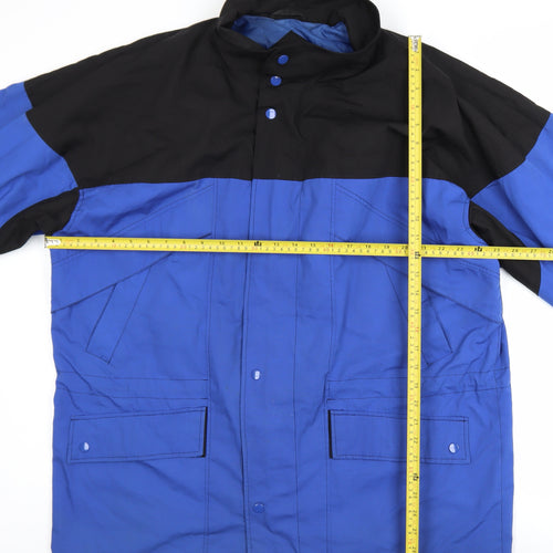 Northern Climate Men's Blue L Parka Jacket Polyester Cotton Winter Coat