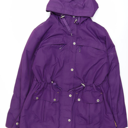 Target Dry Women's Purple Waterproof Parka Jacket Size 18