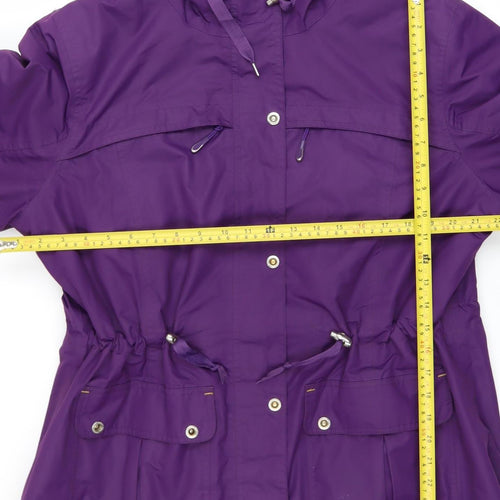 Target Dry Women's Purple Waterproof Parka Jacket Size 18