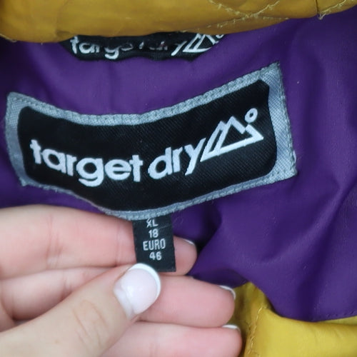Target Dry Women's Purple Waterproof Parka Jacket Size 18