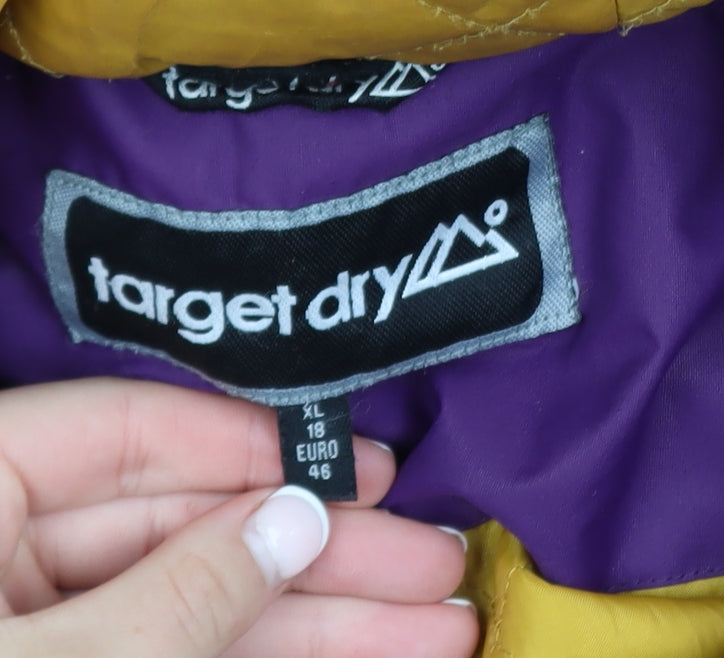 Target Dry Women's Purple Waterproof Parka Jacket Size 18