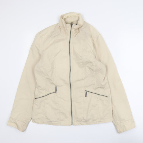 Maine New England Women's Beige Cotton Blend Jacket Size 12
