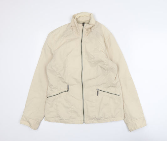 Maine New England Women's Beige Cotton Blend Jacket Size 12
