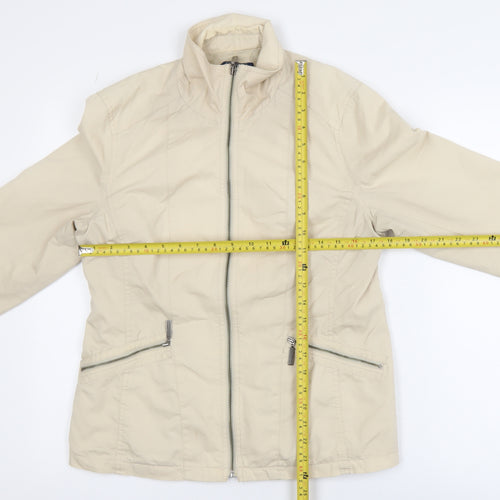 Maine New England Women's Beige Cotton Blend Jacket Size 12