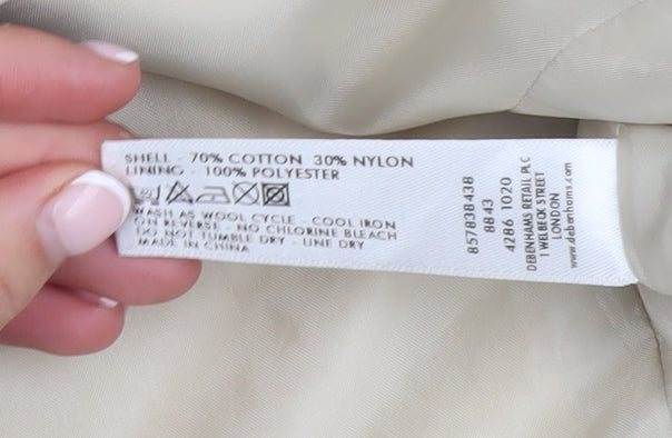 Maine New England Women's Beige Cotton Blend Jacket Size 12