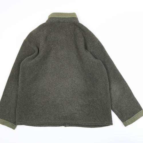 Marks and Spencer Men’s Green Fleece Full Zip Jacket Size L
