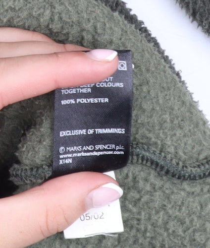 Marks and Spencer Men’s Green Fleece Full Zip Jacket Size L