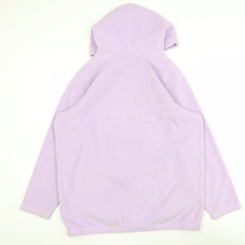 Hawkshead Women's Purple Fleece Hooded Full Zip Jacket Size L