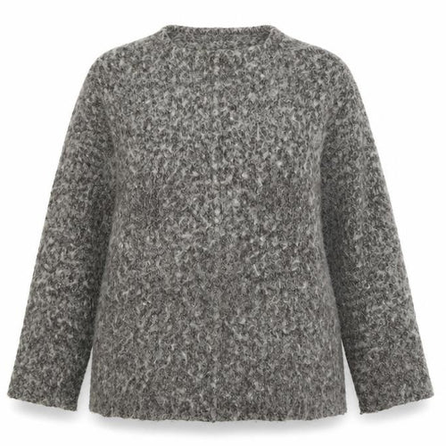 Wallis Women’s Grey Wool Blend Chunky Knit Long Sleeve Cardigan Size 12