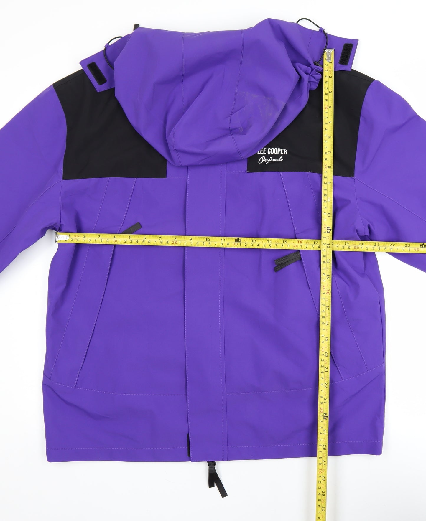 Lee Cooper Men's Purple XL Waterproof Hooded Parka Jacket