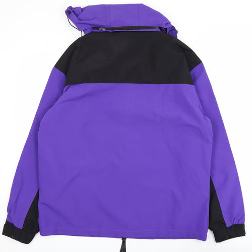 Lee Cooper Men's Purple XL Waterproof Hooded Parka Jacket