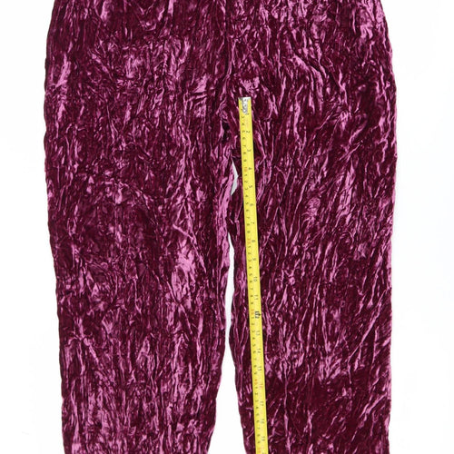 Susan Gillis-Browne Women's Purple Velvet Dress Pants Size 4