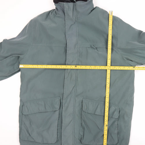 Marks and Spencer Men's Green Water Resistant Parka Jacket Size M
