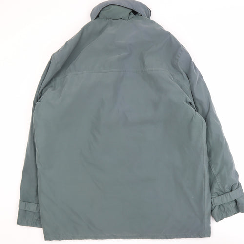 Marks and Spencer Men's Green Water Resistant Parka Jacket Size M