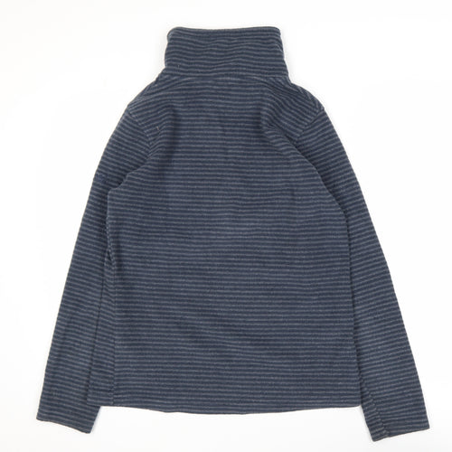 Regatta Women's Blue Striped Fleece 1/2 Zip Activewear Jacket UK 10