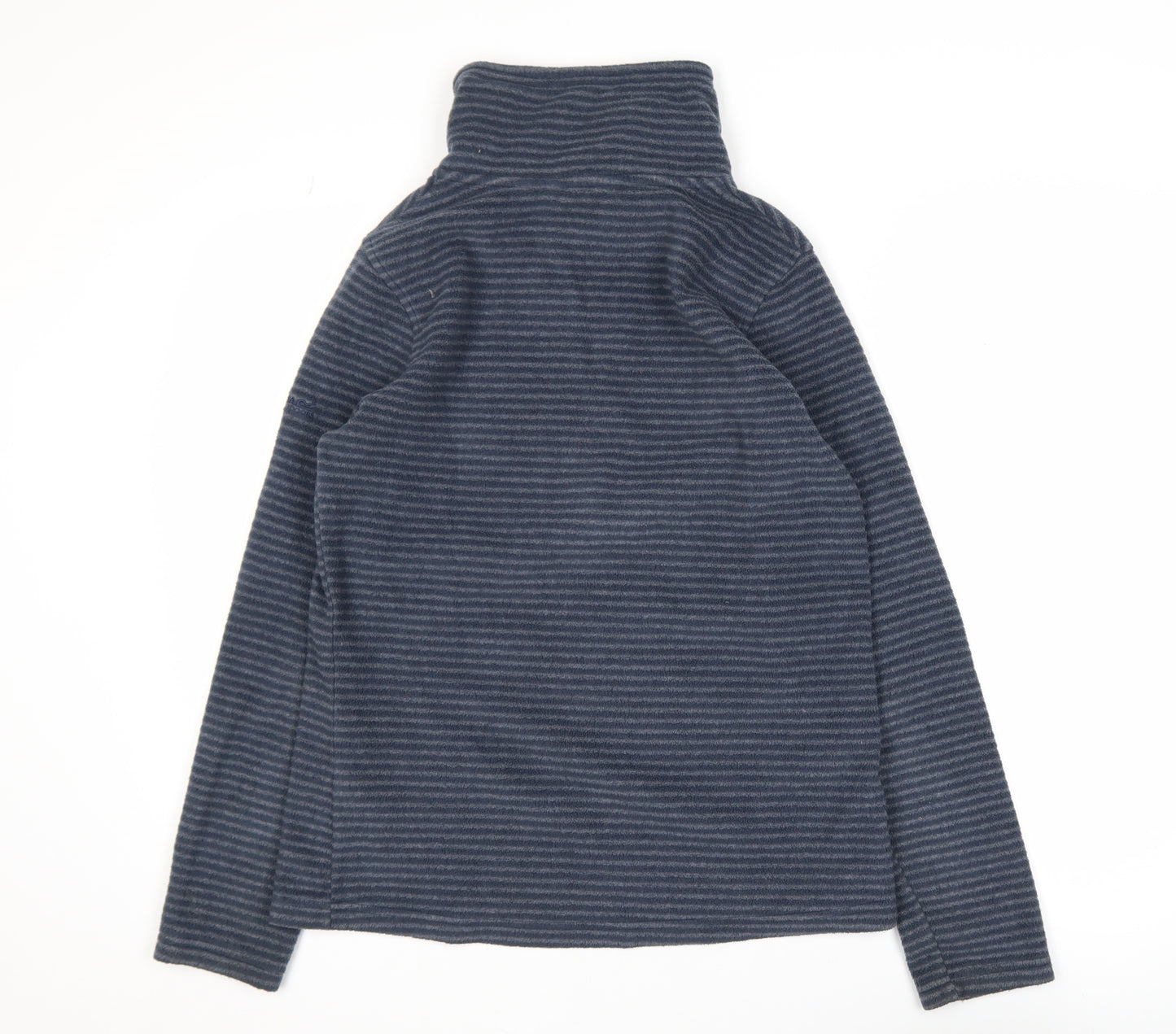 Regatta Women's Blue Striped Fleece 1/2 Zip Activewear Jacket UK 10