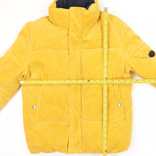 Native Youth Men's Yellow Corduroy Puffer Jacket XS