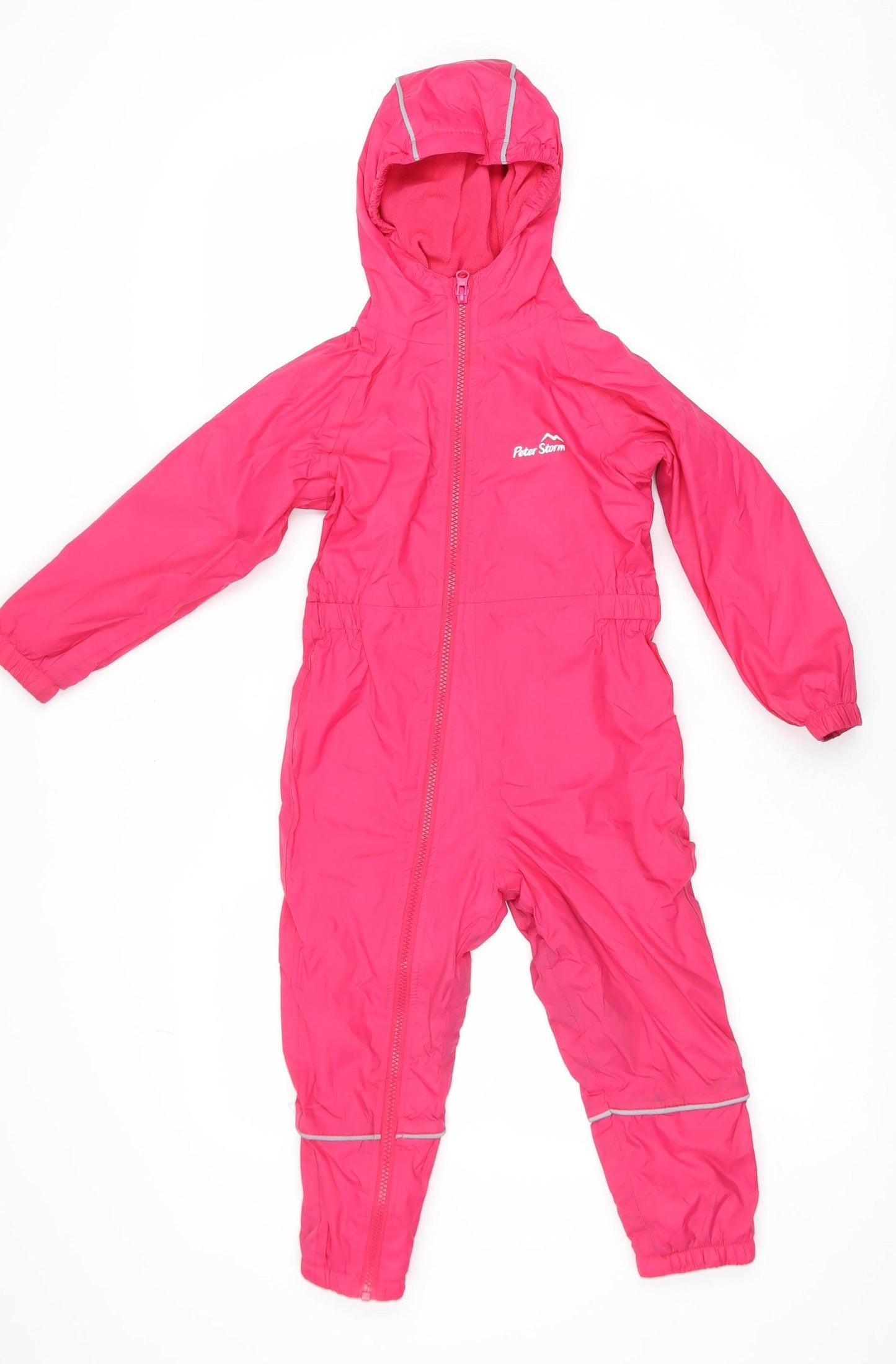 Peter Storm Girls Pink Waterproof Hooded Snowsuit 2-3 Years