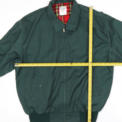 Walker and Hawkes Men's Green Bomber Jacket M Classic Lined