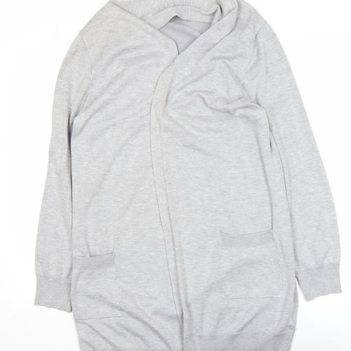 Grace Karin Women's Grey Long Sleeve Open Cardigan Size M