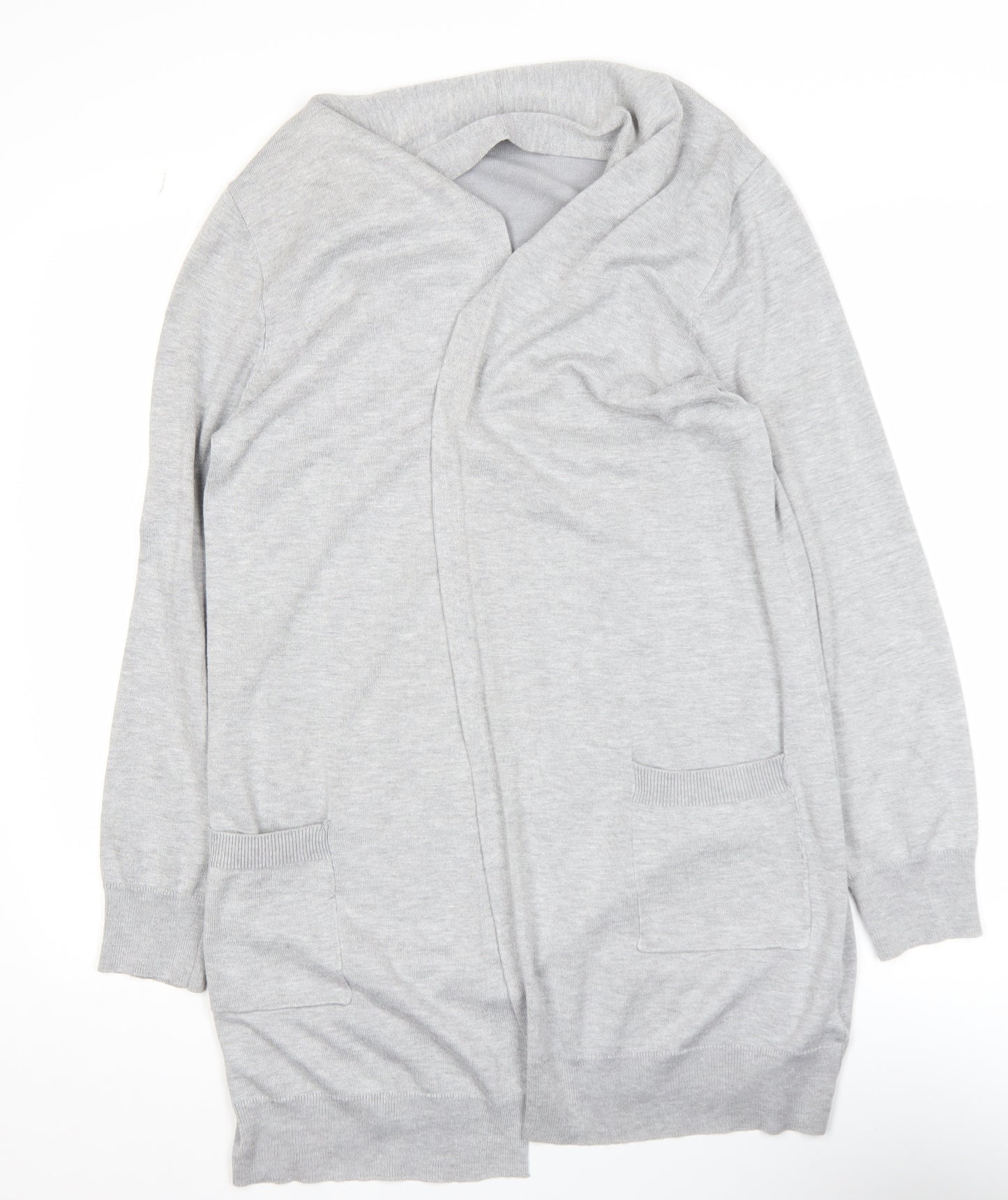 Grace Karin Women's Grey Long Sleeve Open Cardigan Size M